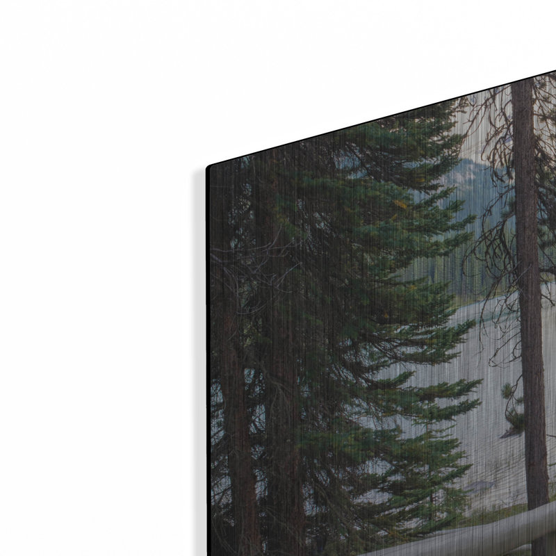 Art mural luxueux «Spirit Island 1» par Joe Reimer, art mural en métal, H 24 po x l 36 po