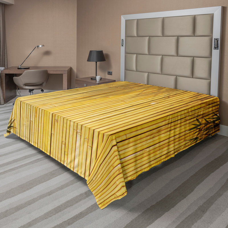 Drap simple Ambesonne, Drap plat pour très grand lit californien