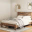 Structure de lit plateforme en bois robuste avec beaucoup de rangement sous le lit, offrant une surface de sommeil stable et un assemblage facile pour une chambre confortable