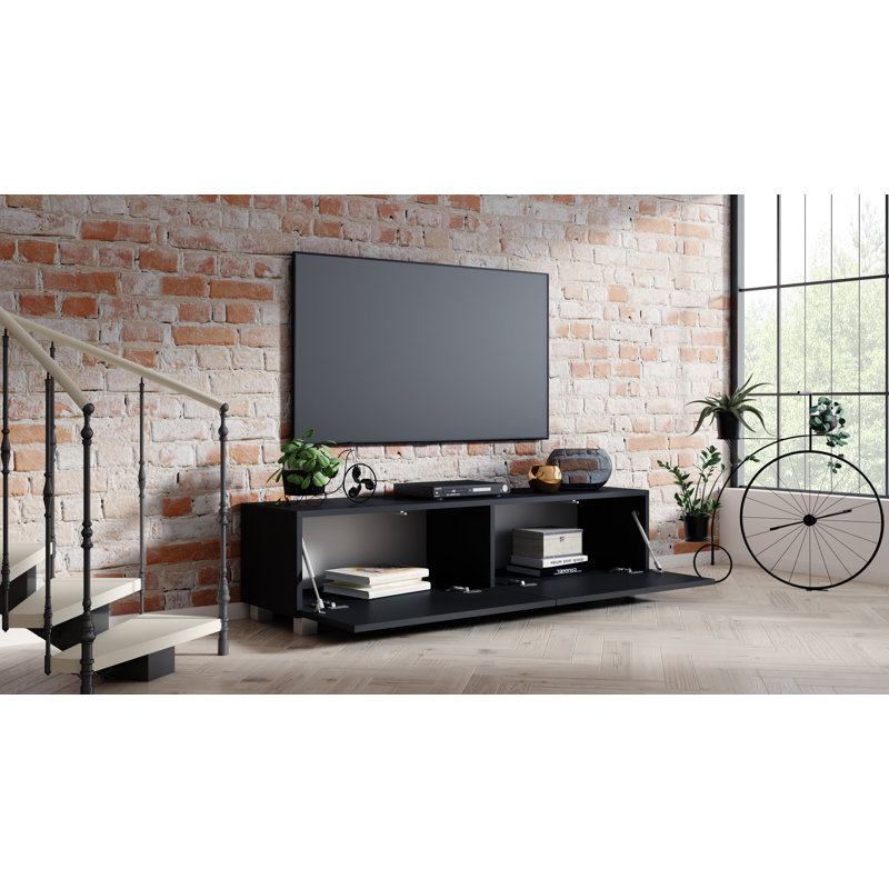 Unfinished TV Stand for TVs up to 55", Black