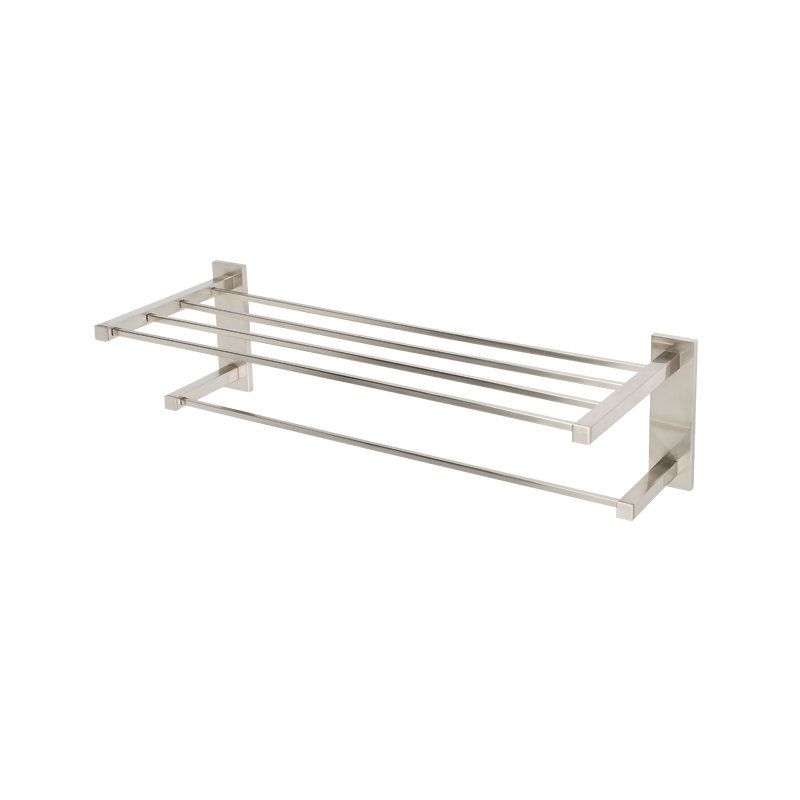 Contemporary II Wall Shelf, Satin Nickel