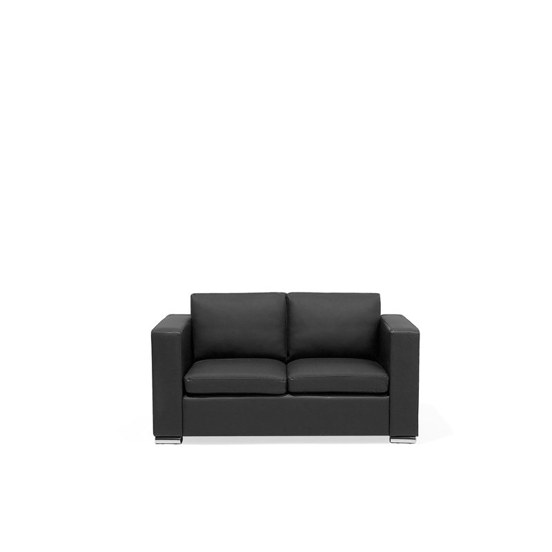 Helsinki 2 Seater Sofa, Black, 72cm H x 152cm W x 76cm D