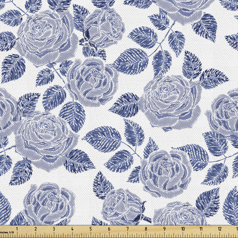 Rushden Flower Petals Leaves Fabric