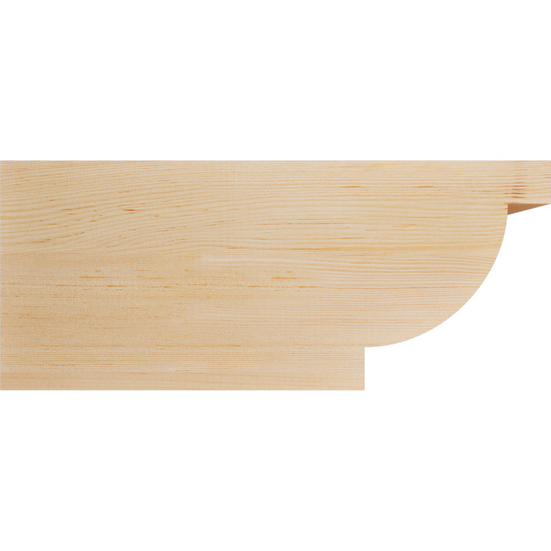 Queue de chevron lisse l 5 5 po x H 10 po x L 24 po, sapin Douglas, Sapin de Douglas, H 10 po x l 24 po x P 5,5 po