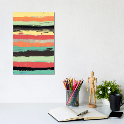 Alt Stripes II - Wrapped Canvas Painting