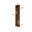 Porte à deux branches en bois massif en forme de S avec rail de quincaillerie - Assemblage requis-109425775-110403503