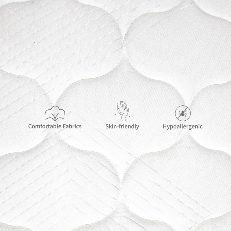 Pantela 12" Cool Medium Firm Gel Memory Foam Pocket Spring Hybrid Mattress in a box with Certipur-US Certified Pocket Spring, Pressure Relief, and Motion Isolation