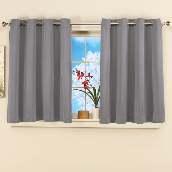 Short Window Curtains Blackout Bedroom Bathroom Kitchen Tier Curtain Drapes  Home