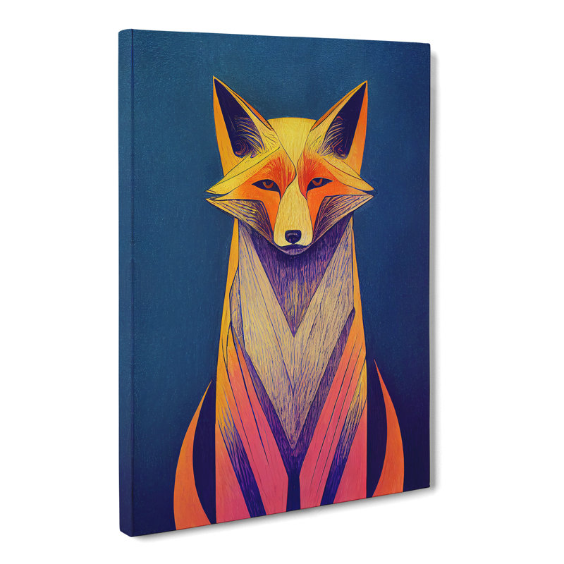 Vintage Fox Vol.3 - Wrapped Canvas, 60cm H x 40cm W x 3cm D