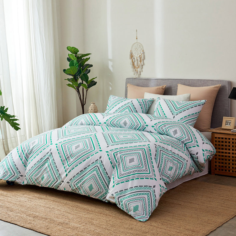 Ensemble de housse de couette Pepinn, Housse de couette grand et 2 taies d'oreiller stan