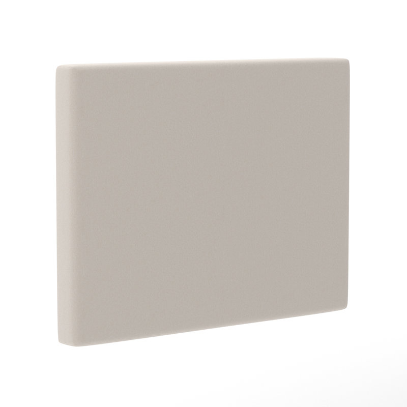 Upholstered Headboard With 2 Power Outlets, 1 USB, 1 USB-C Port, Beige