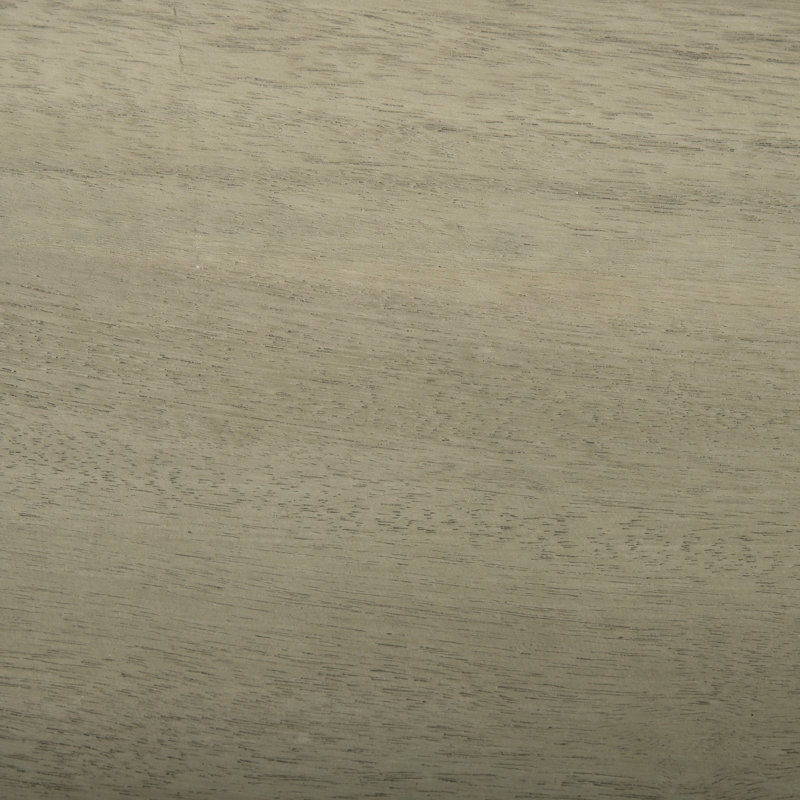 Chêne gris, bois, banc pour la salle à manger, conception épurée, 48 de long, 15 de large, 18 de haut, structure simple d'aspect artisanal, finition