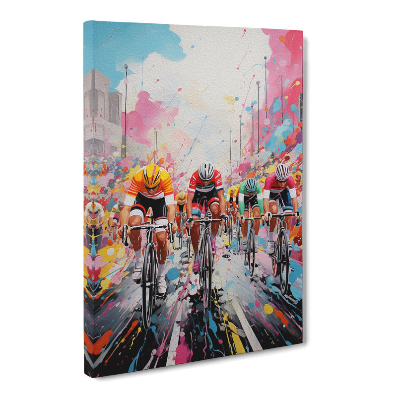 Tour De France Contemporary - Print, 50cm H x 35cm W x 3cm D