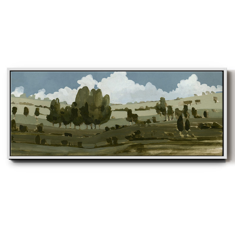 Toile encadrée de qualité supérieure Rolling Green III - prête à être accrochée, H 12 po x l 30 po x P 1,5 po