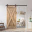Porte de grange à panneaux et en bois avec quincaillerie d'installation-88137938-88137923-88137944