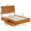 Lit plateforme en bois massif Lamayia avec pied de lit et tiroirs de rangement-846832785-832896266