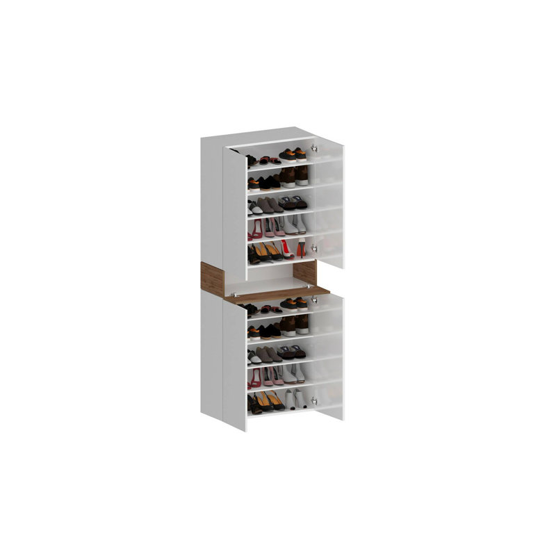 15 Pair Shoe Storage Cabinet, Beige