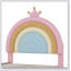 Lit simple tapissier en velours arc-en-ciel avec tiroir de rangement, aucun sommier nécessaire, idéal pour les chambres de princesse-129448254