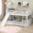 Convertible Full Over Bunk Bed, White - Maximize Space Utilization Bed Provide A Stable Sleeping Environment-782155871