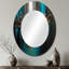 Abstract Geometric Green And Gold - Animals Round Mirror Wall Decor_MTMIR58690-1754536090-1754536070