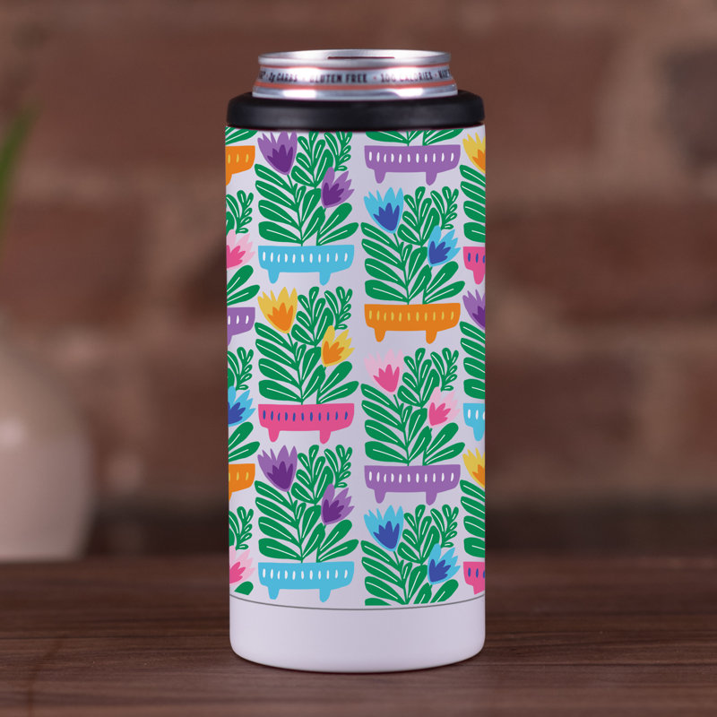 Mod Flower Pot Pattern 12 oz. Beverage Sleeve