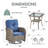 Keywest 4 - Person Outdoor Seating Group PE Wicker Swivel Glider With Cushions With Side Table-1011988696