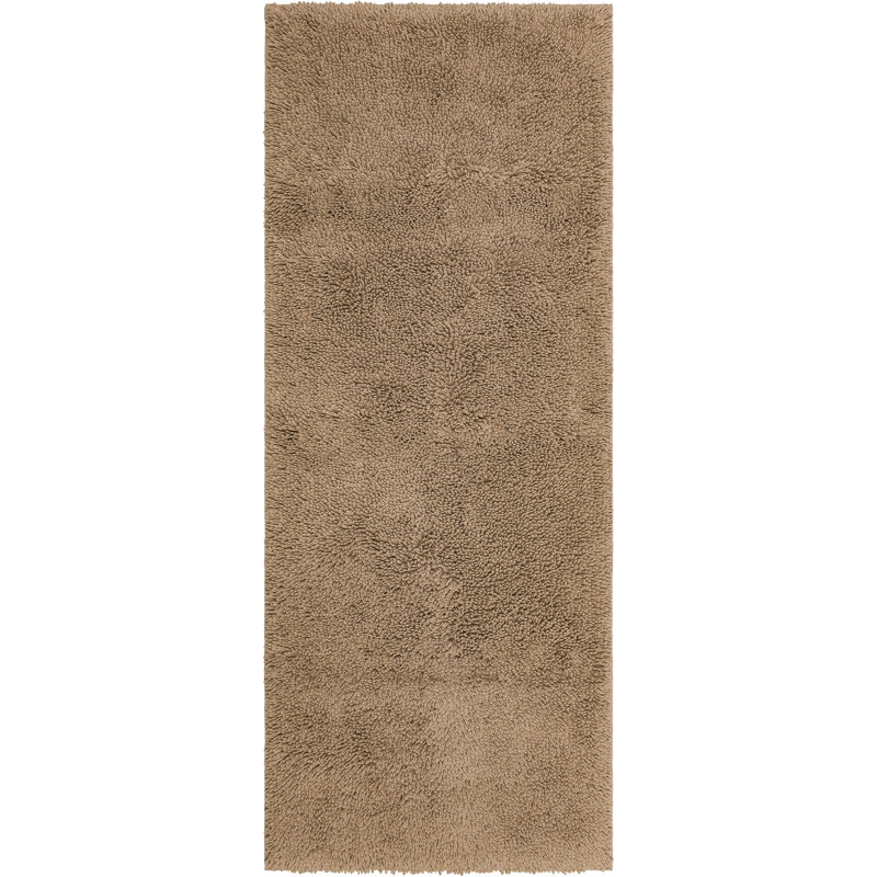 Tapis de bain antidérapant Dinuba, L 24 po x L 60 po, Taupe