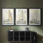 NAUTICAL Series CXIX - Impression sur mesure encadrée de qualité supérieure - 3 pièces-1950197930-1950197932