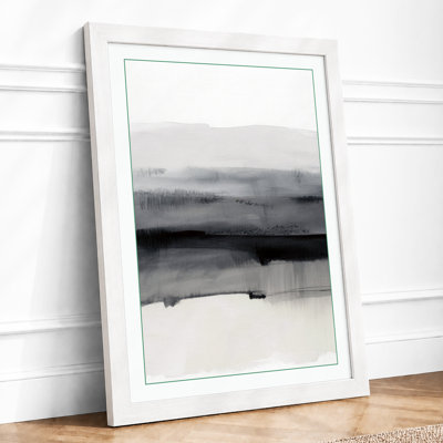 Mist and Stone Minimalist - Framed Print