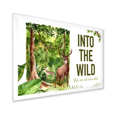 " Into The Wild Deers Portrait "