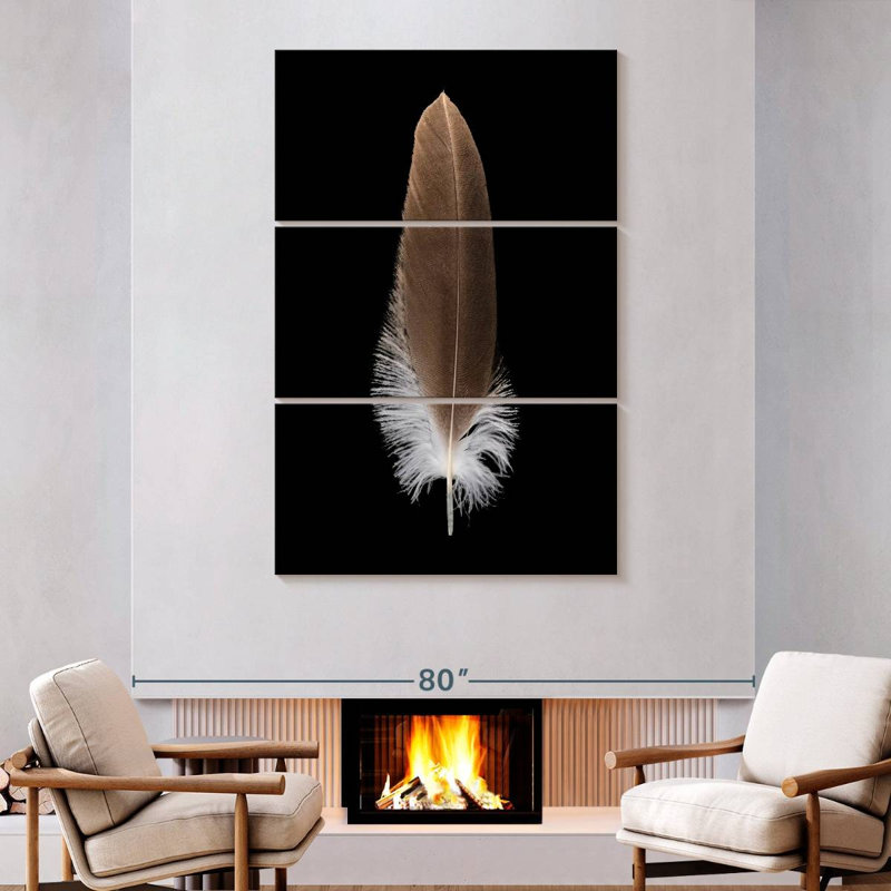 Plume brune Kerner Eagle, H 74 po x l 48 po