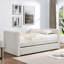 Lit de jour simple avec fonction de lit escamotable - Revêtement en velours côtelé beige pour une optimisation d'espace moderne-1505651972