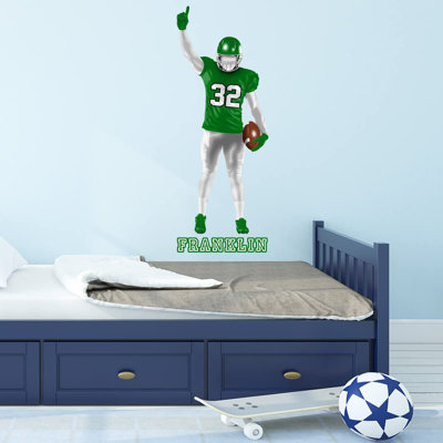 Adhésif décoratif footballeur