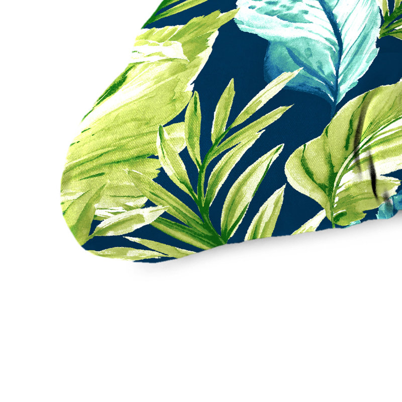 46" x 19" Contoured Outdoor Wicker Bench Cushion, Zealand Capri