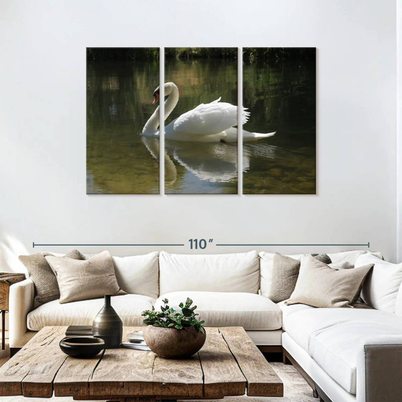 Swan Lake Reflection, 48" H x 74" W