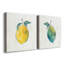 Happy Lemon - ensemble de 2 peintures sur toile tendue-574785121