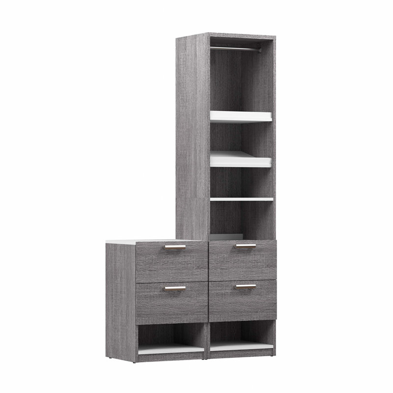 Osterman 39'' Closet System, Bark Gray