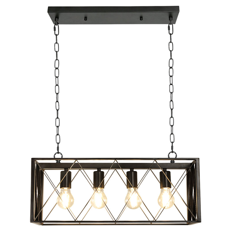 Luminaire suspendu pour îlot de cuisine à 4 lumières Deyona