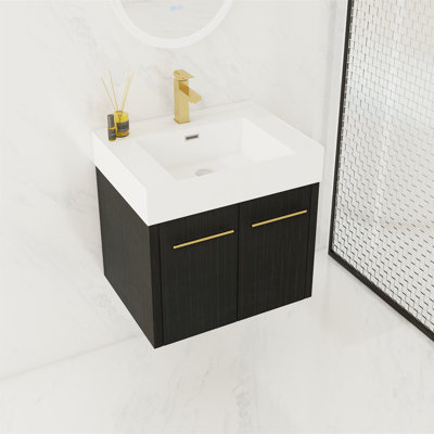 Ensemble de meuble-lavabo simple 23,6 po avec plateau en céramique Imante