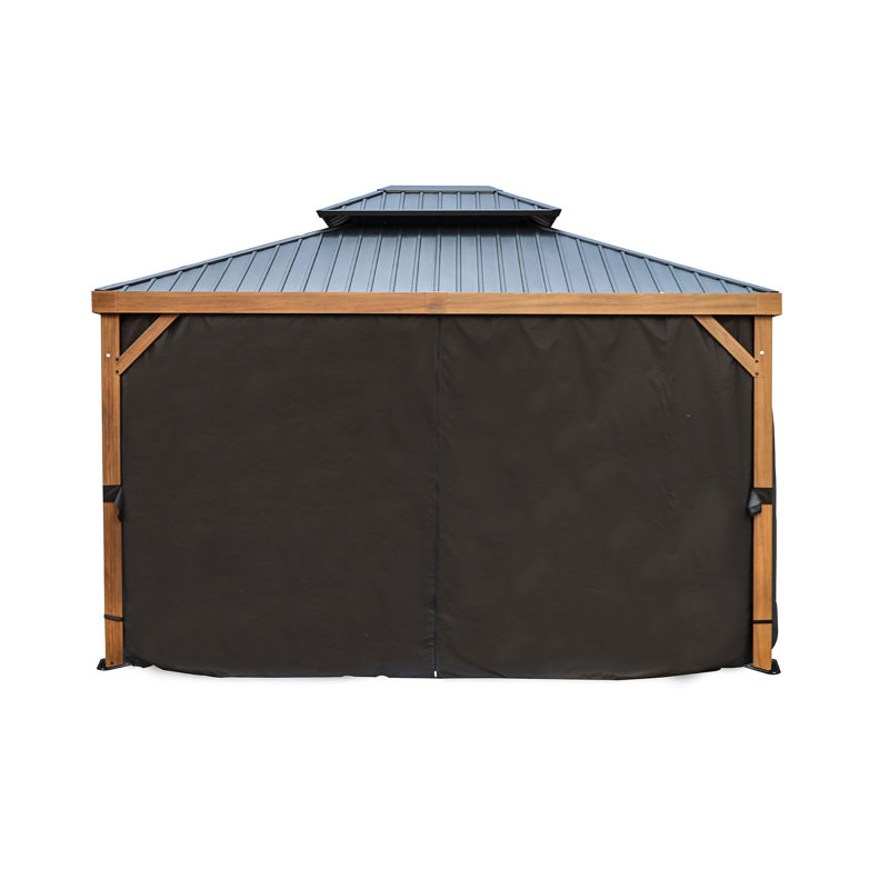 Rideaux en polyester noir Yosemite 10 pi x 12 pi