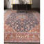 Hand Knotted Wool Area Rug in Blue/Red