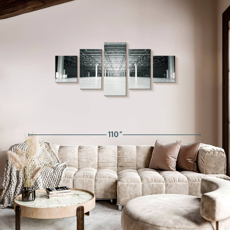 Monochrome Warehouse, 34" H x 74" W