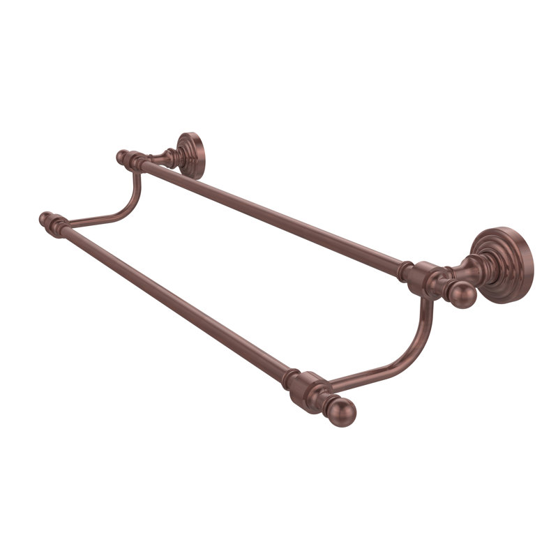 Porte-serviettes mural double Retro Wave, Cuivre antique