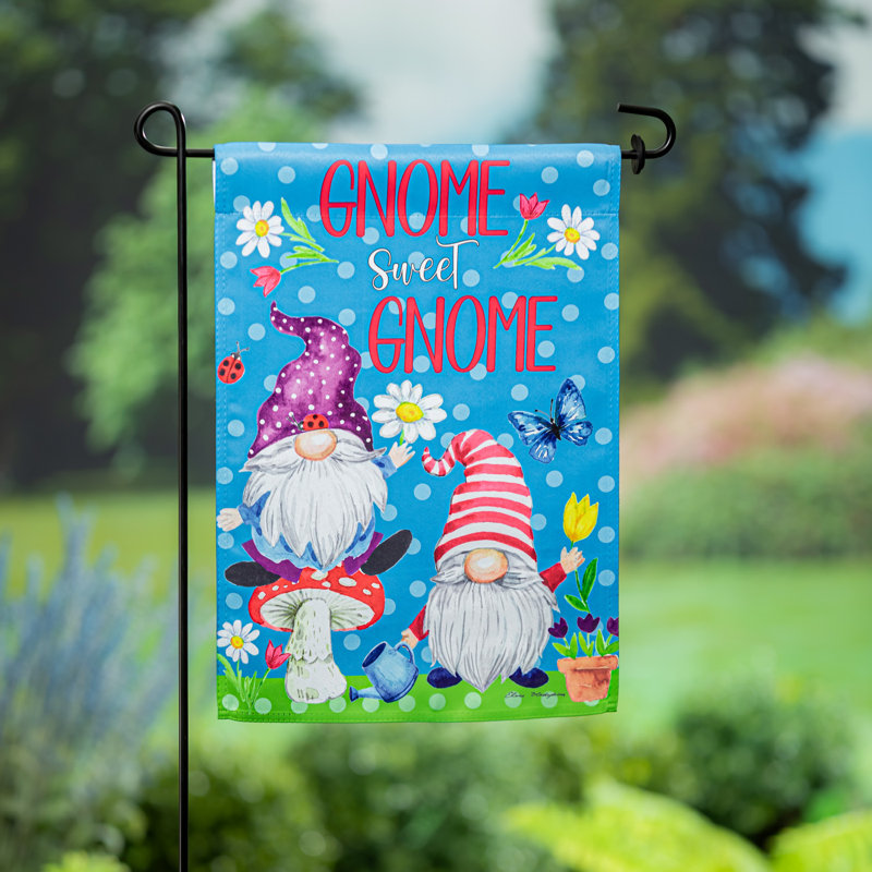 Drapeau de jardin Gnome Sweet Gnome