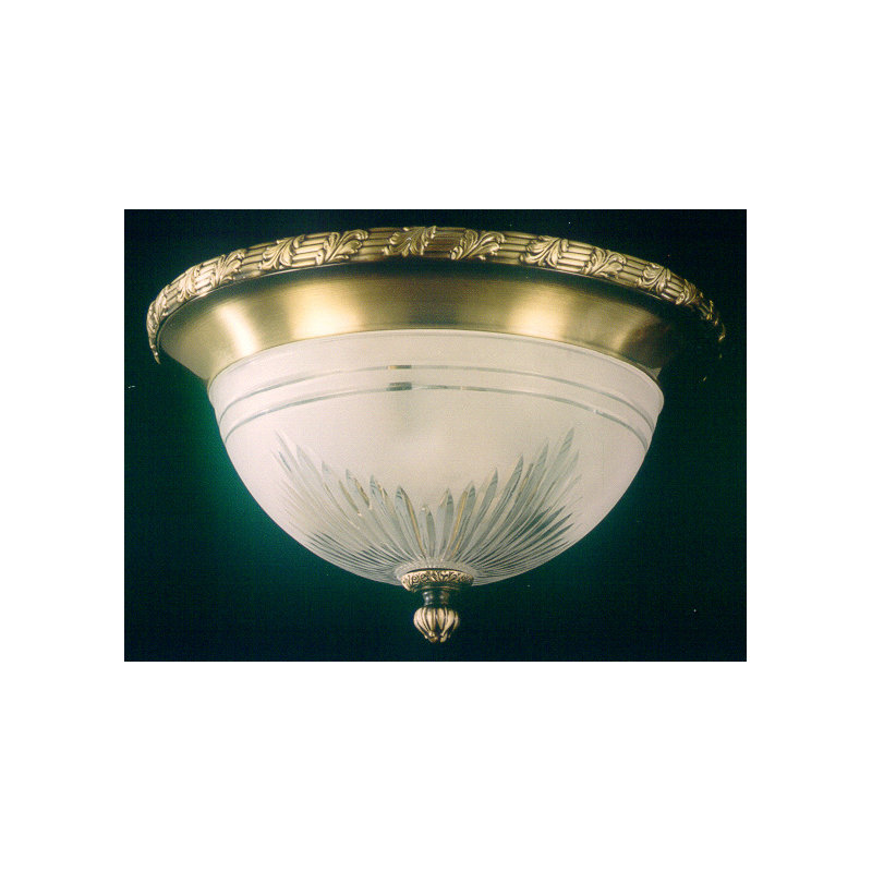 Critchfield Glass Flush Mount, Antique Silver