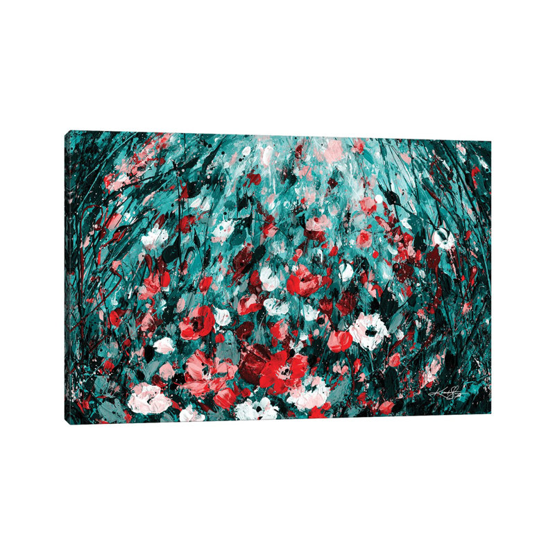 In The Enchanted Garden IV by Kathy Morton Stanion - Wrapped Canvas Painting, 66.04 cm H x 45.72 cm W x 3.175 cm D