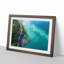 Lake View in Switzerland in Abstract - Picture Frame Graphic Art Print-55777925-55777923