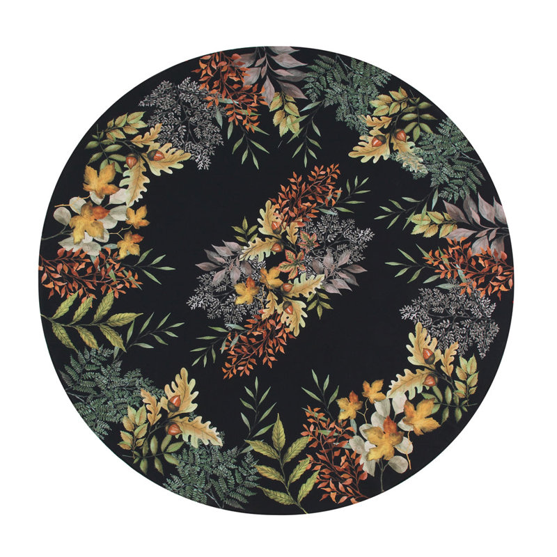 Nappe sophistiquée à motif floral d'automne