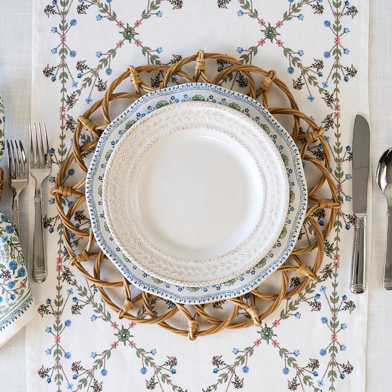 Le Panier Dessert/Salad Plate, Whitewash
