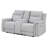 ECO GREY CONSOLE RECLINING LOVESEAT
